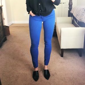 Cobalt Blue Low Rise Super Soft Jegging Size 2